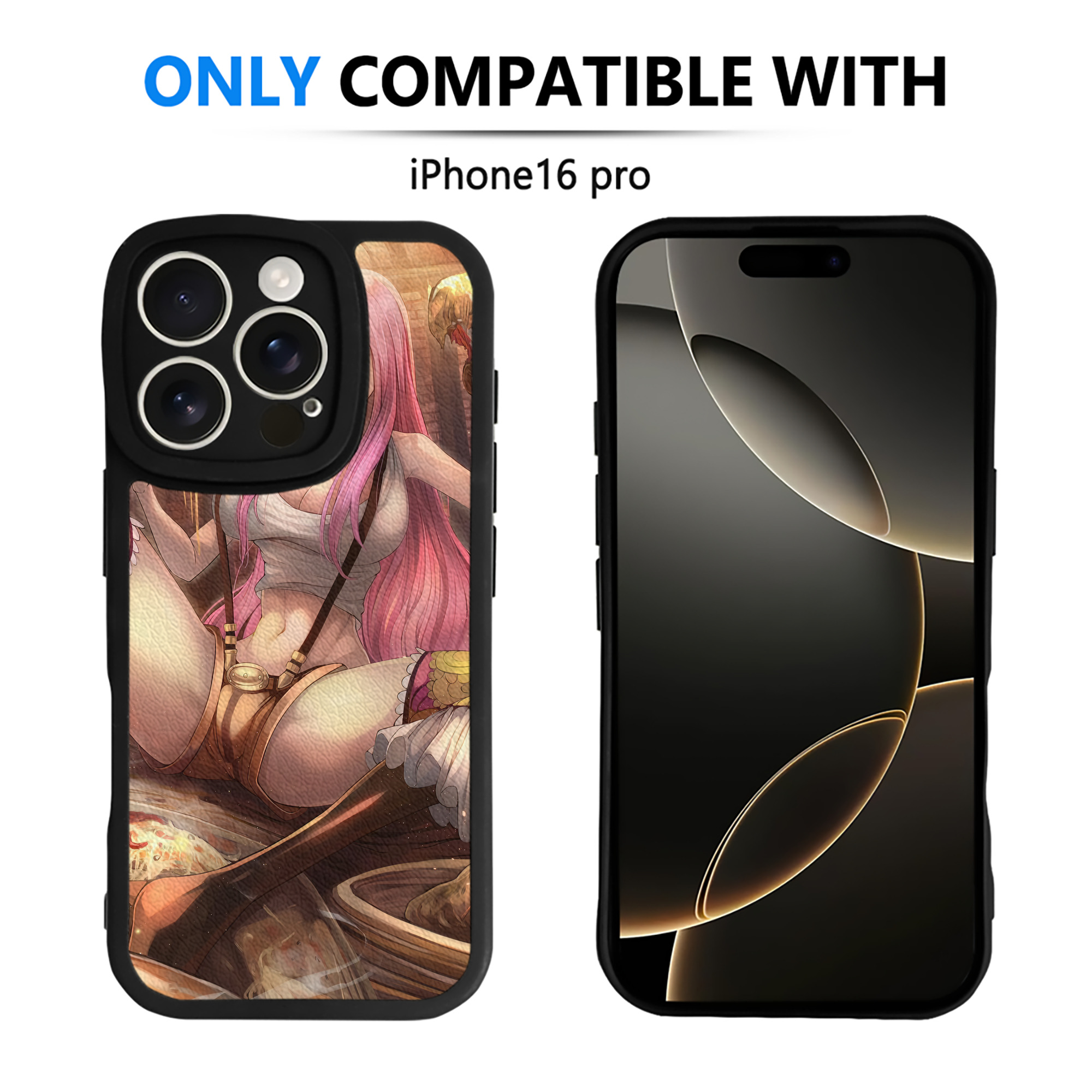 （画像用） ワンピース ONE PIECE 【iPhone 16シリーズ対応】シリコンスマホケース（レザー調） 材質：シリコン
